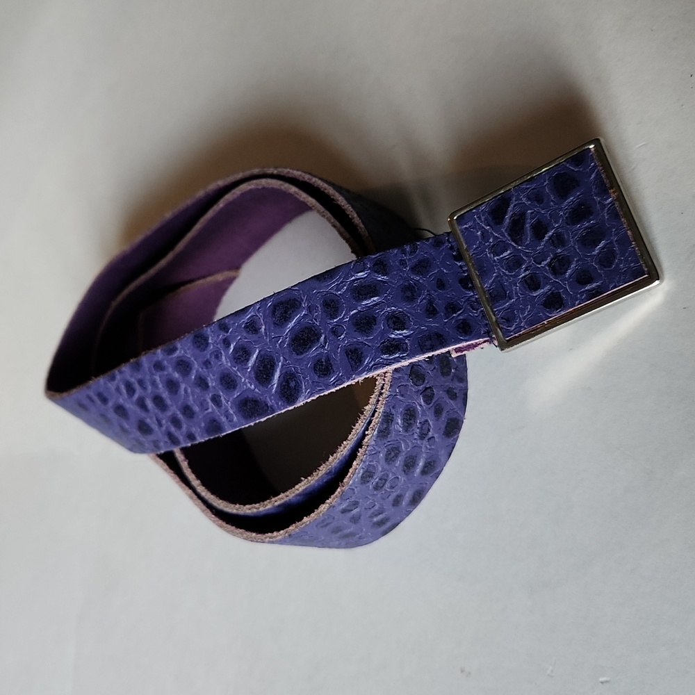 Vintage Purple Textured Belt